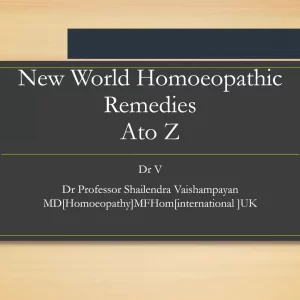 Webinar: New World Homoeopathic Remedies A–Z